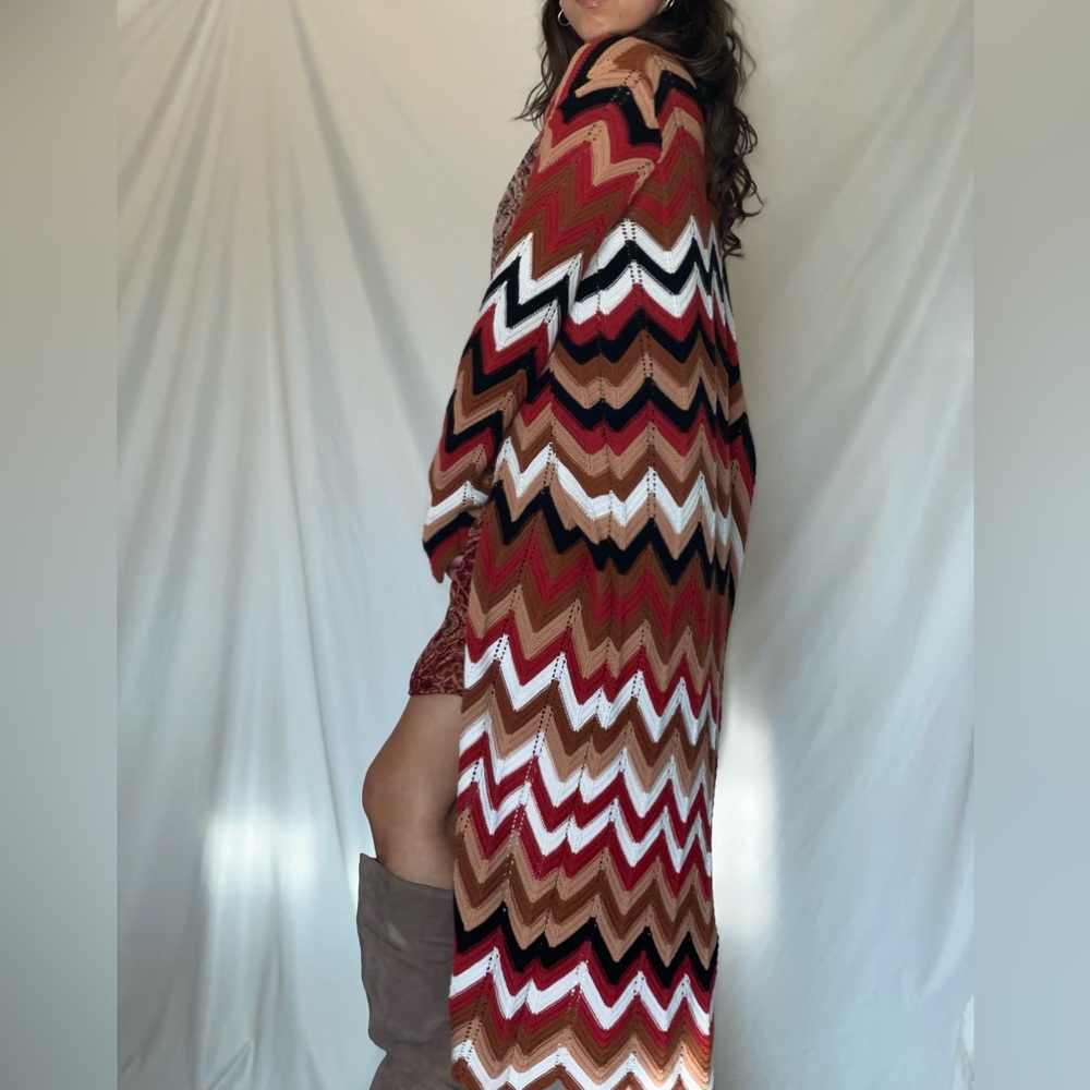 Long boho cardigan